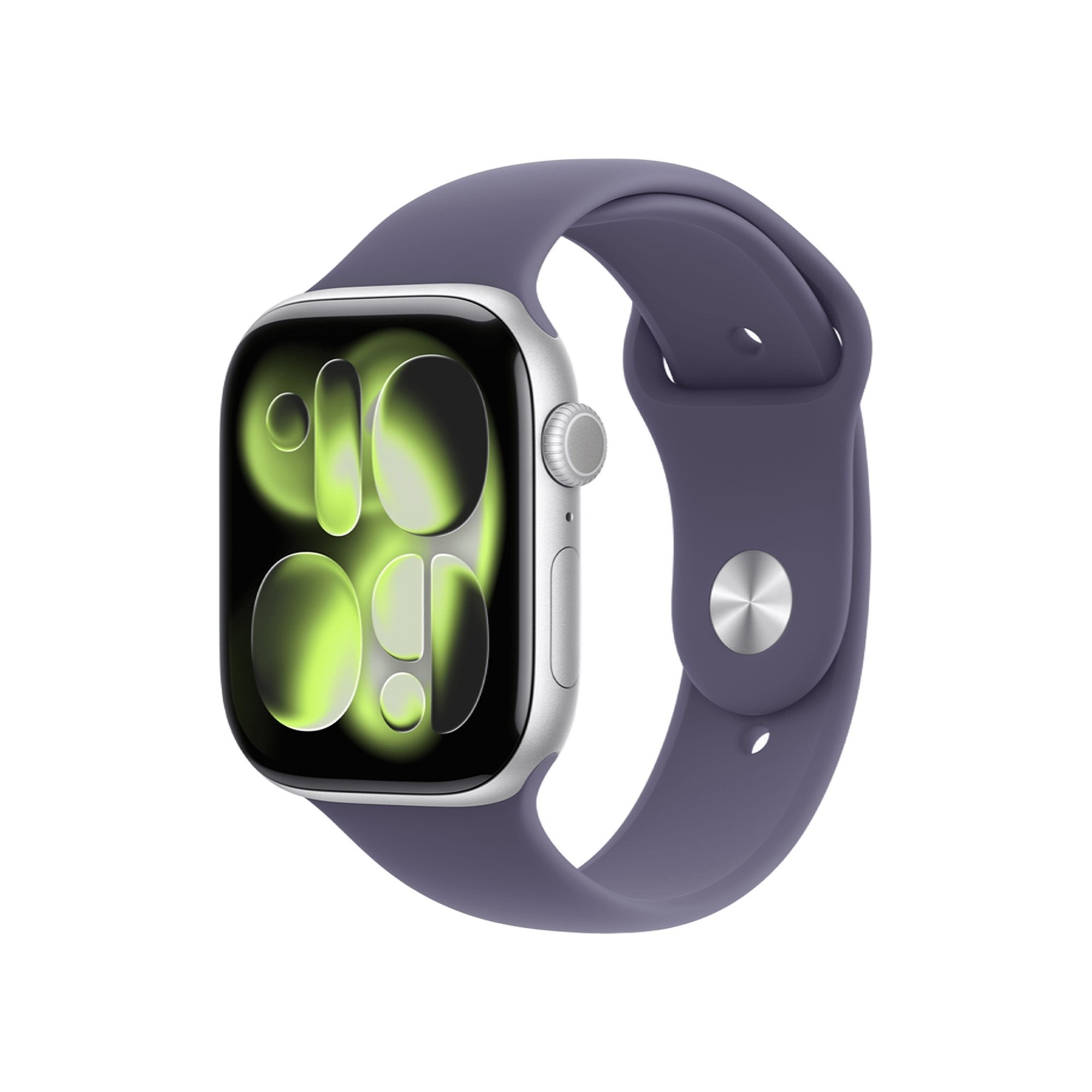Apple Watch Series 11 GPS 46mm Silver Alu. Case w. Purple Fog S. Band - M/L (MEVA4) б/у
